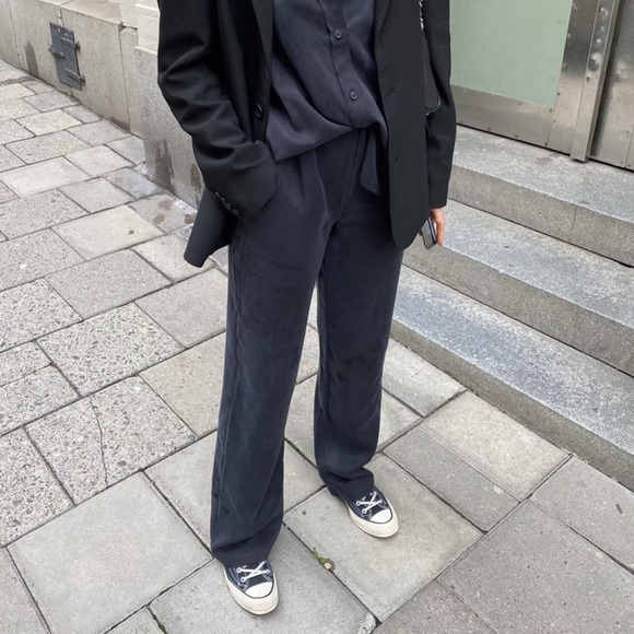 Djerf Avenue On The Go Pants Ash - Picture 1 of 6